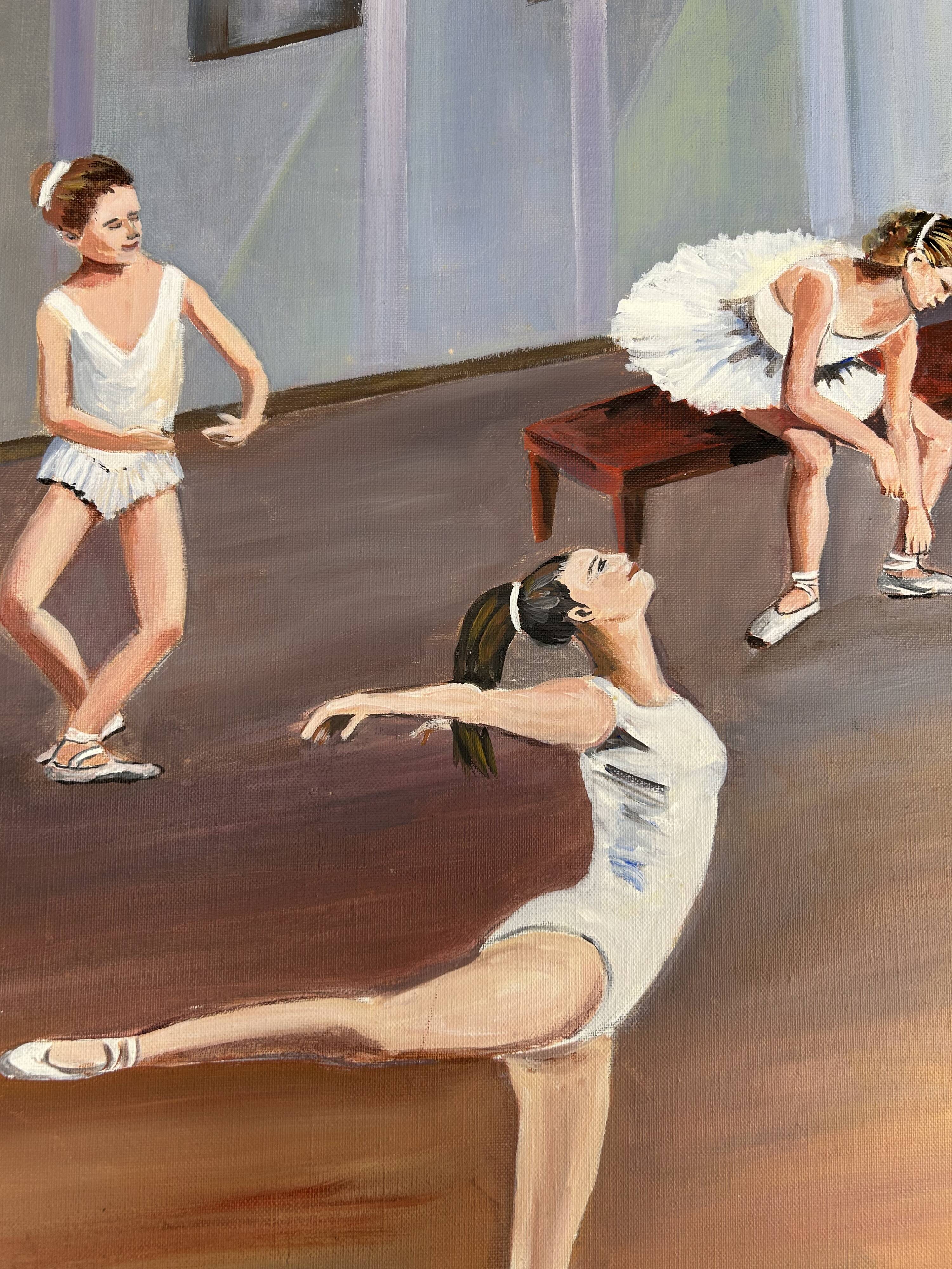 Tableau R. Clément – Ballet Dancers – Backstage – 50×61 cm