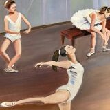 Tableau R. Clément – Ballet Dancers – Backstage – 50×61 cm