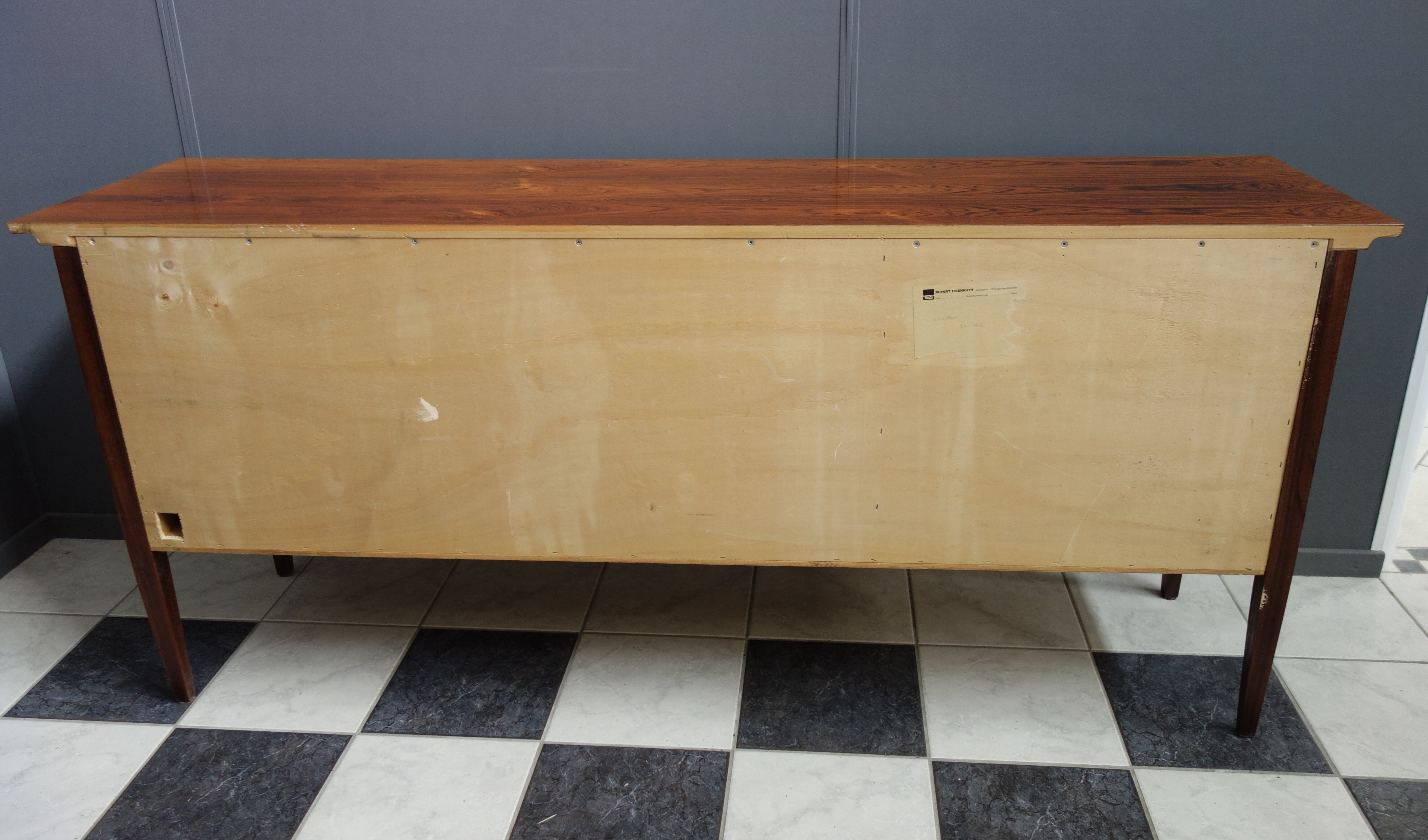 Rosewood sideboard by Rupert Eisenhuth 1970s