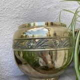 Brass pot cover early twentieth century