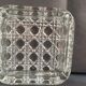 Lot 3 vide-poches verre ciselé