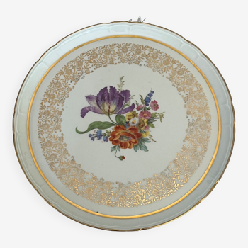 Plat de service motif floral