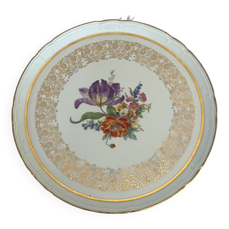 Plat de service motif floral