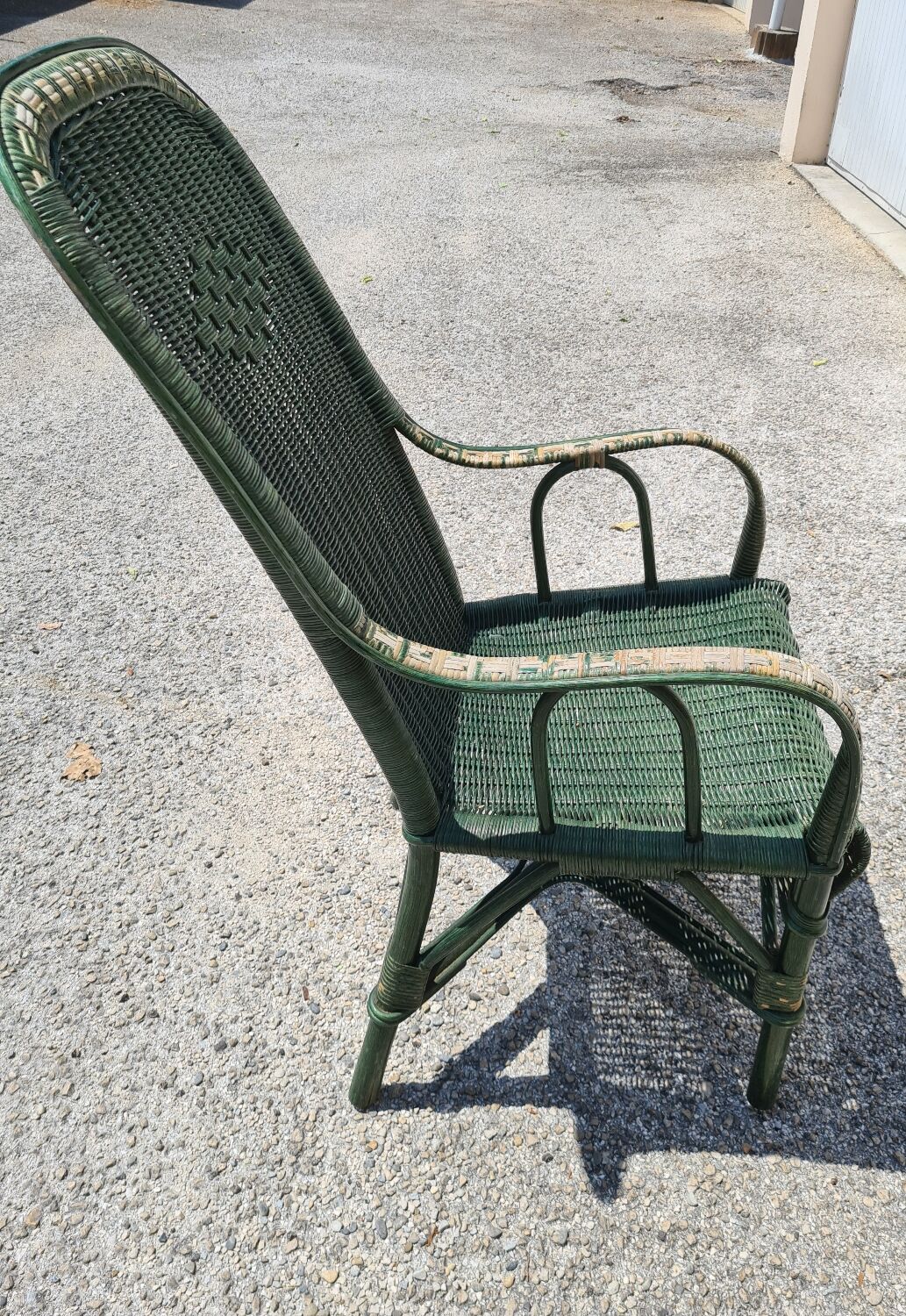 Vintage rattan armchair