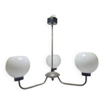 Art Deco glass chandelier, Poland, 1970s