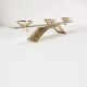 Mid Century Candlestick, WMF, designed by Kurt Radke, 1960s.