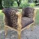 Fauteuil empire léopard