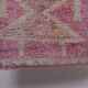 Vintage Turkish rug from Oushak, handwoven 85x266 cm