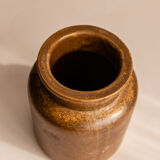 Brown Mustard Pot