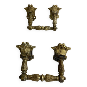 Poignées articulées - bronze