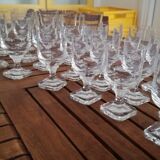 Villeroy & boch glass service model with square foot mercury in crystal