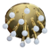 Brass ceiling light with 13 lights – TZ Leuchten, Germany, 1980