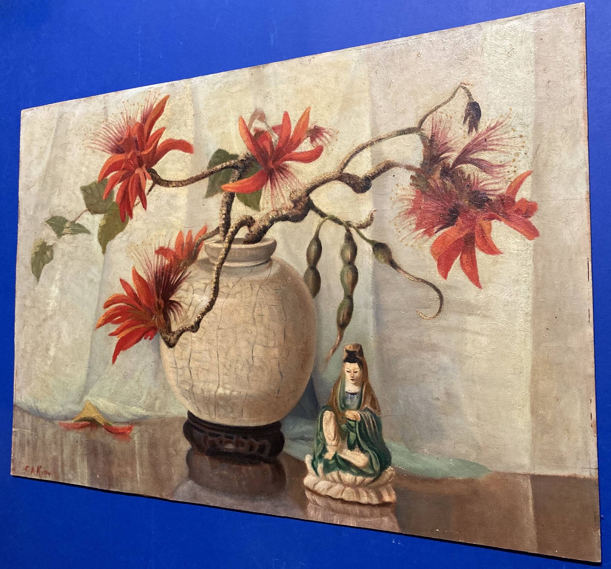 Frederik Anton KIEVITS (1887-1951), The Coral Tree, Oil on wood