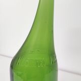 Green Negrita rum bottle atypical distorted decanter vase