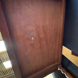 Small solid wood desk with a drawer.