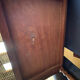 Small solid wood desk with a drawer.