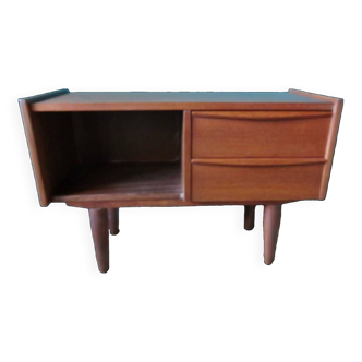 Small chest of drawers or entrance console in teak. Denmark 1960