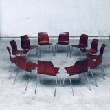 Mid-Century Design Stacking Chairs by Elmar Flötotto for Pagholz, Germany, 1960s, Set of 12