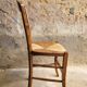 Chaise paillée & bois