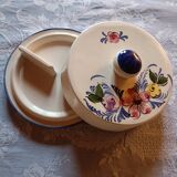 Butter dish with hand-painted decoration