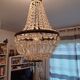 Crystal and Brass Hot Air Balloon Tassel Chandelier