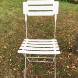 Pair of metal garden chairs