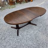 Extensible Baumann table in oak from the 1960s.