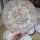Assiettes Lunéville roses