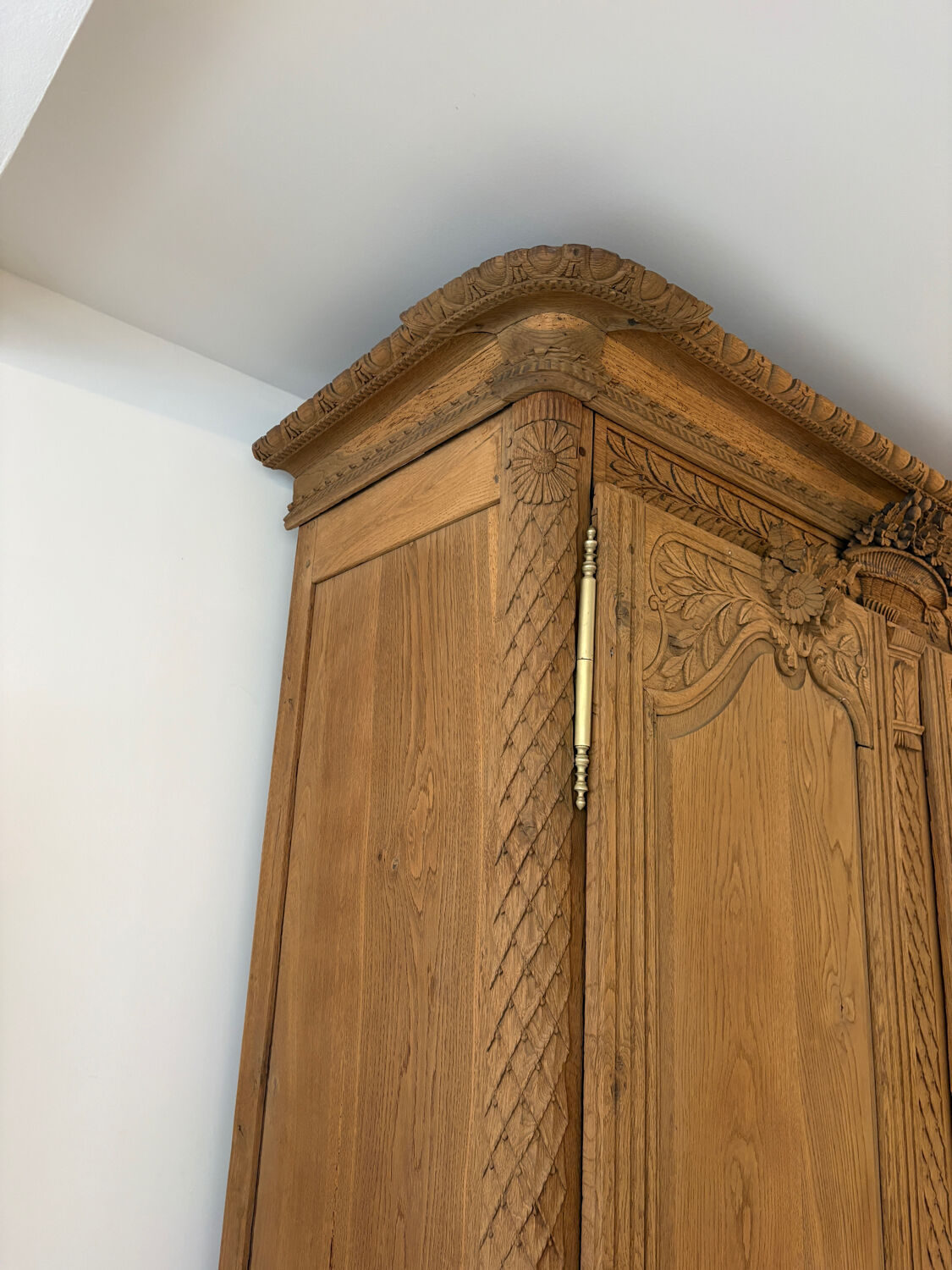 Norman oak cabinet with sandblasted finish