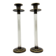 Set of 2 Caravell lucite candle sticks, 1970’s