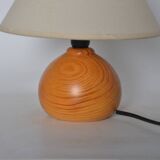 Wooden bedside lamp