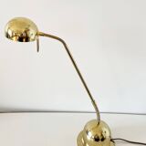1980s brass articulated desk lamp