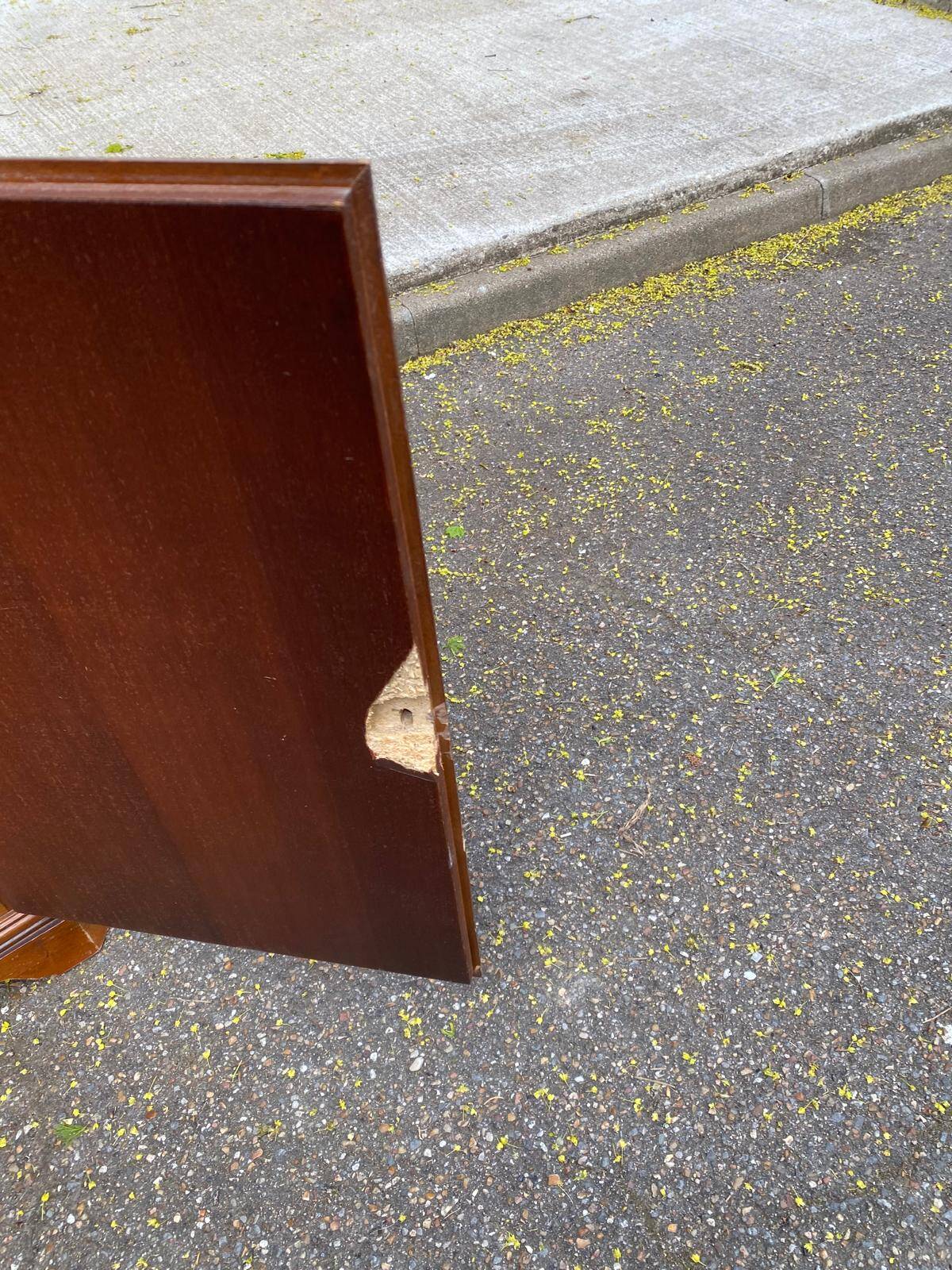 Vitrine d'angle 2 corps encoignure anglaise victorienne en bois