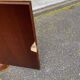 Vitrine d'angle 2 corps encoignure anglaise victorienne en bois