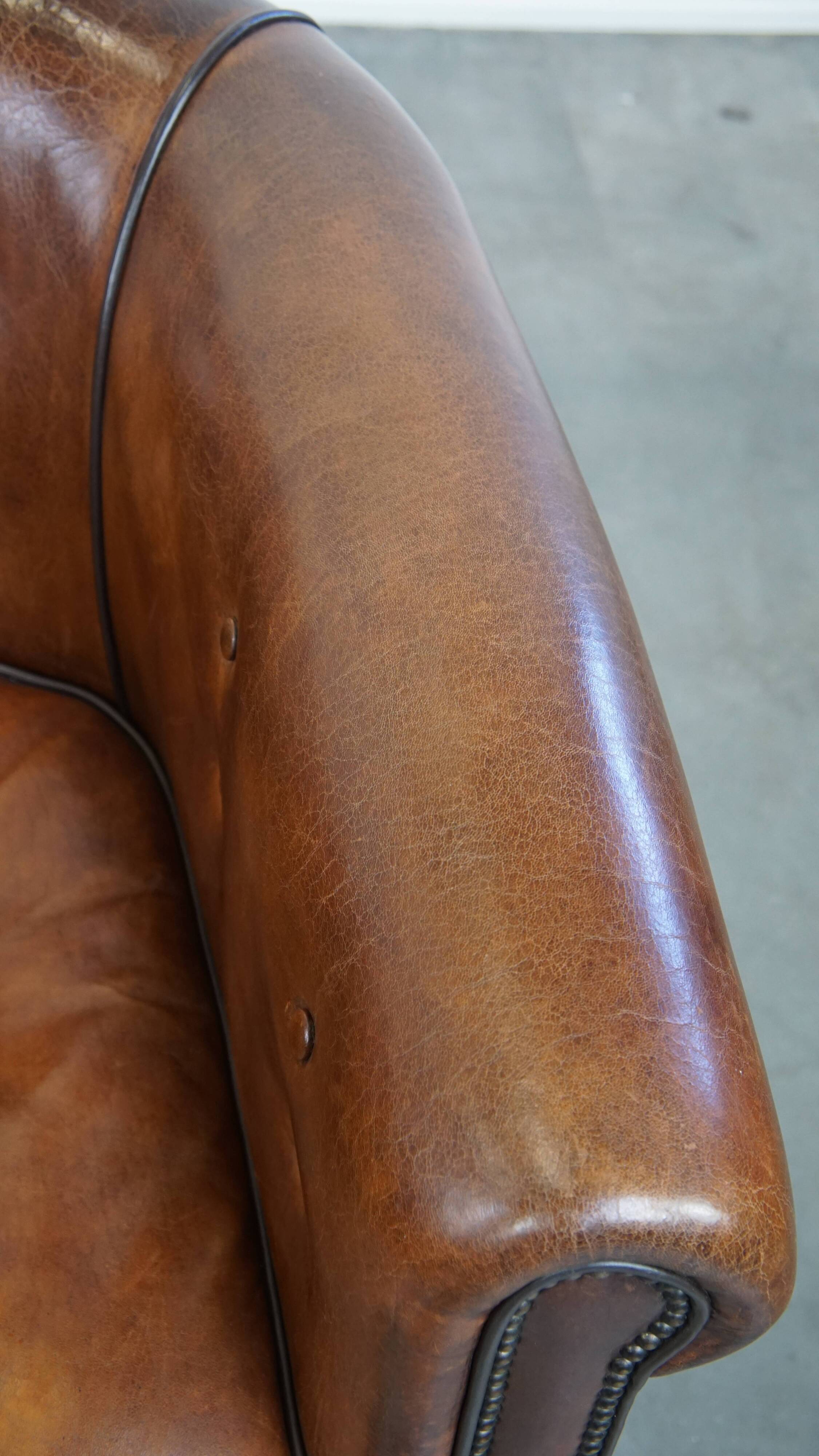 Sheepskin Leather Club Chair