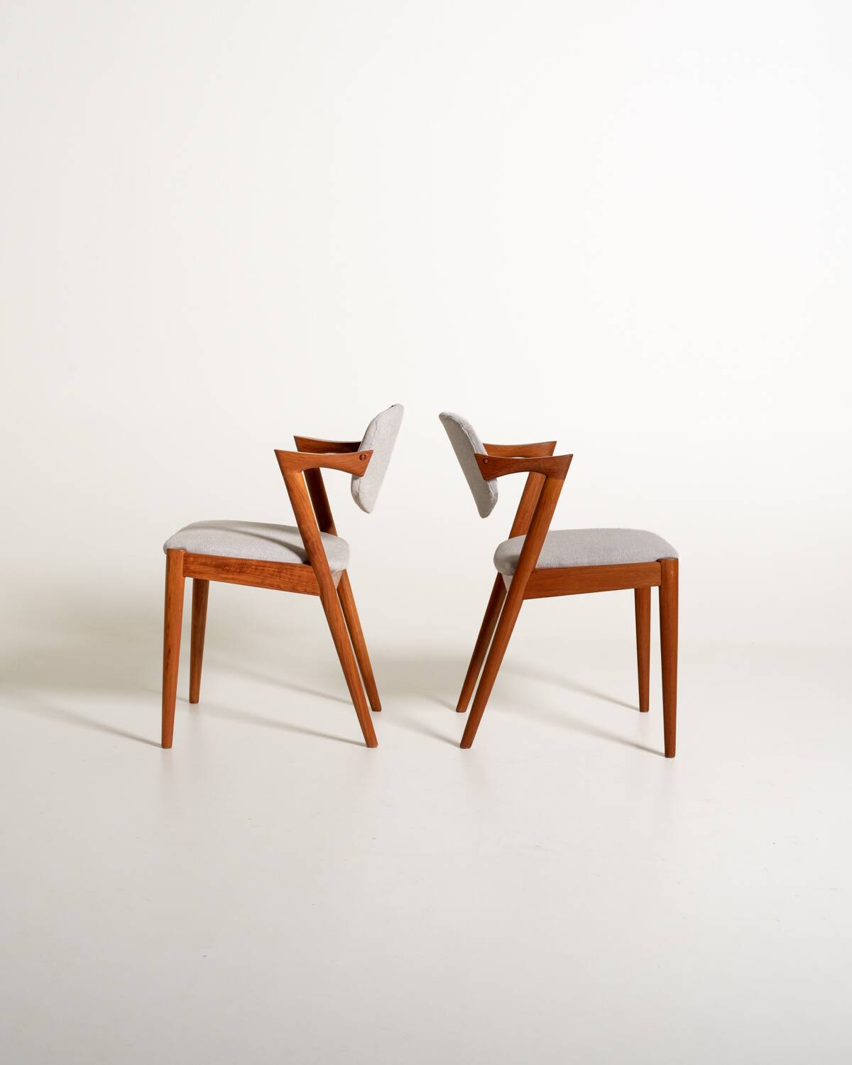 Set of 4 model “42” chairs by Kai Kristiansen for Schou Andersen
