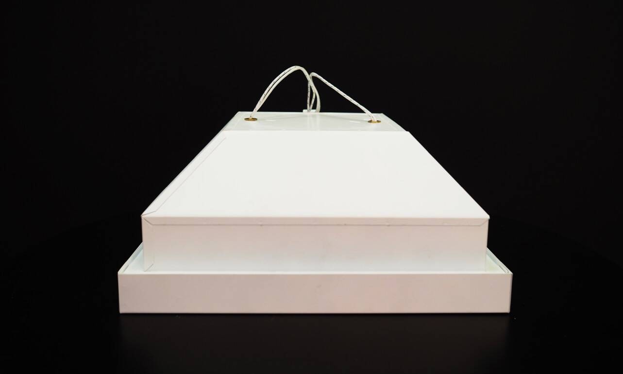 White pendant lamp, Danish design, 1970s, manufacturer: Louis Poulsen