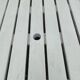 Table de jardin pliante EMU Italie en bois & métal blanc