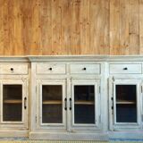 Buffet / display cabinet style industrial/colonial solid mango wood