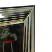 Vintage silver Deknudt mirror in Hollywood Regency style, 107 cm