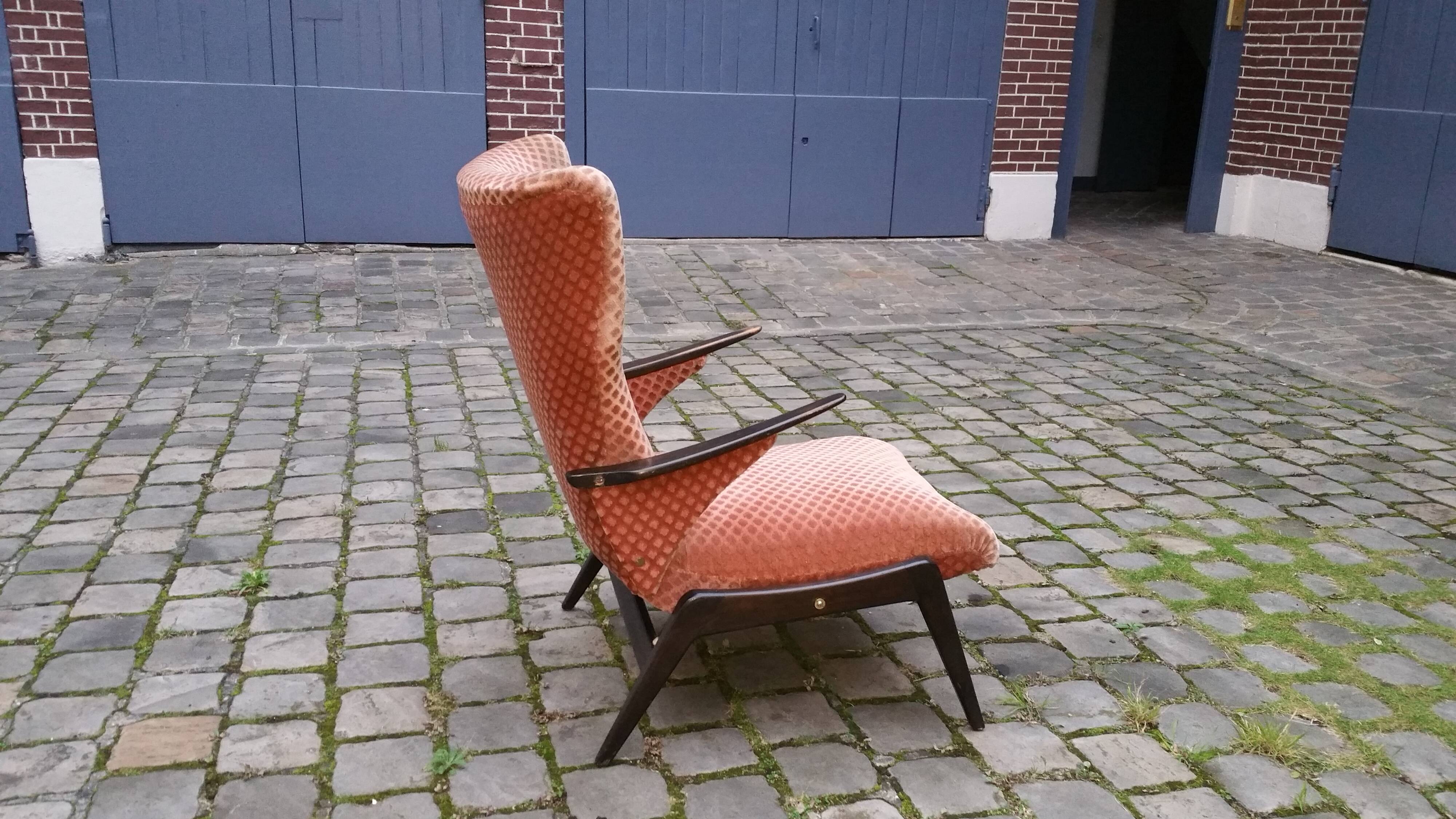 Chair recliner Waing flesh Relax 50 60 vintage years