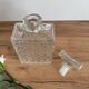 Transparent whisky carafe