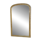 Antique Louis Philippe mirror with gilded gadroons - 173 x 110 cm