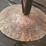 Wrought iron lamp, tulip molded glass pressed, unsigned 1930 a 40