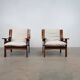 1970s rosewood Italian lounge chairs