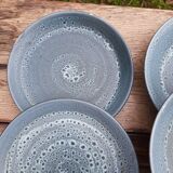 Assiettes en grès Niderviller 1960