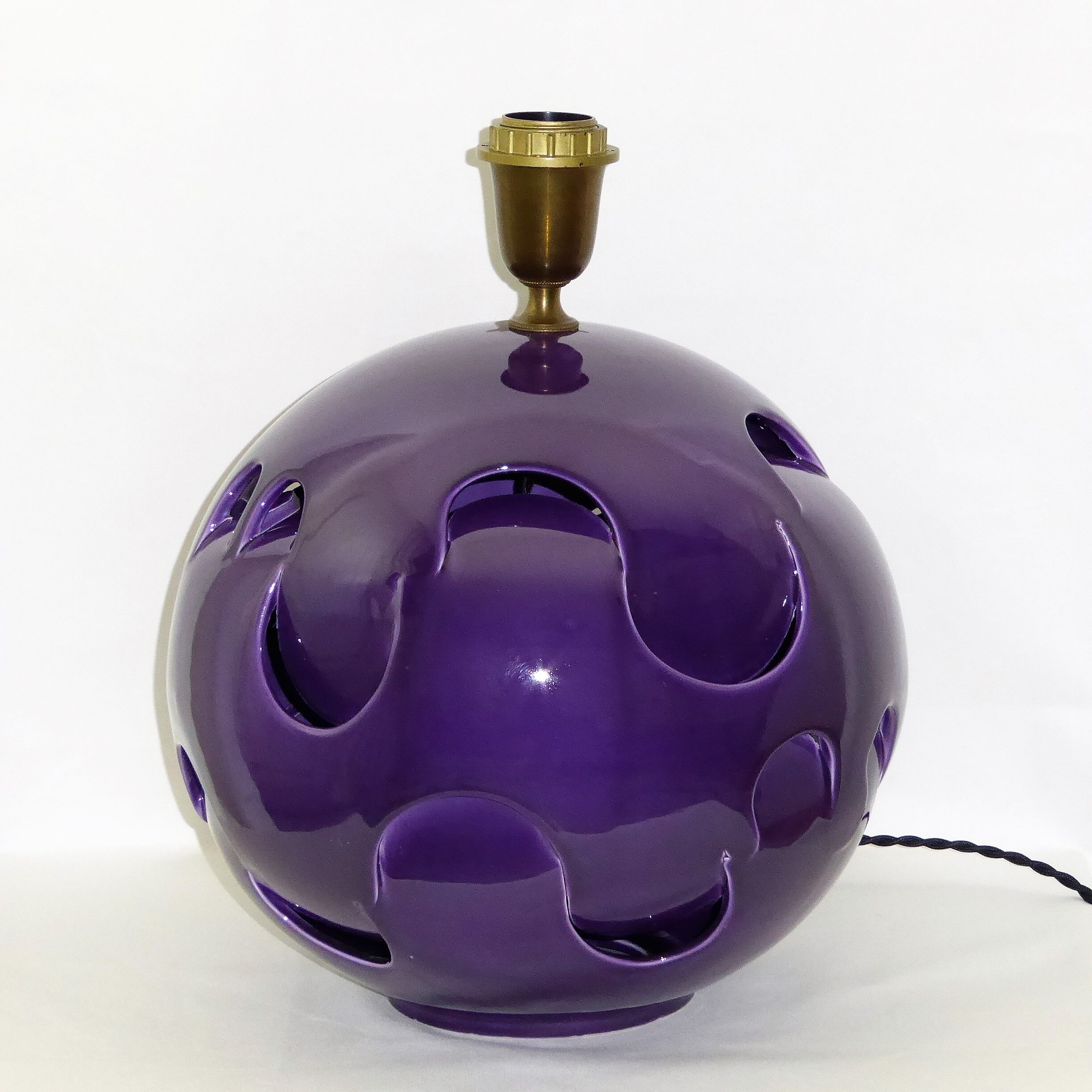 Plum shaped ceramic ball lamp, 1970