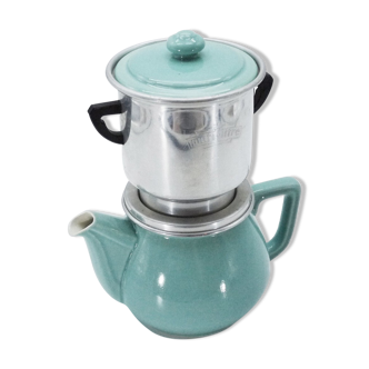 Ancienne cafetière multifiltre en céramique avec filtre