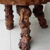 Brutalist wooden coffee table