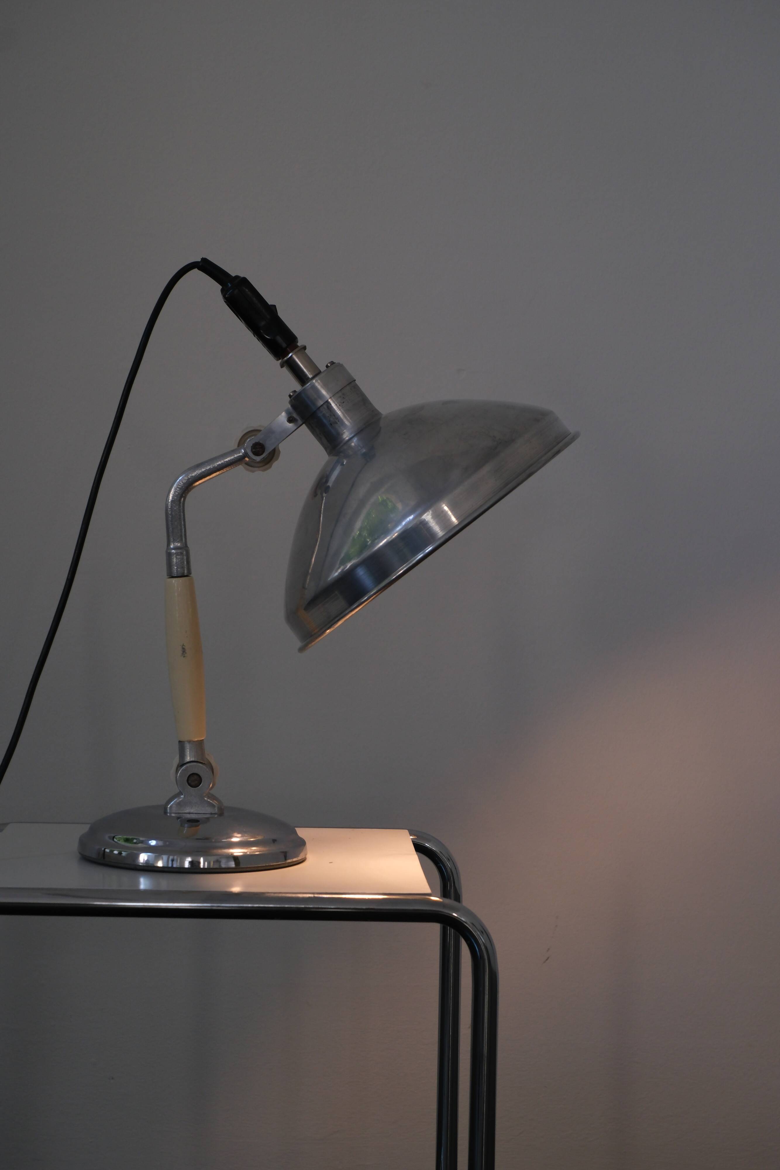 Industrial table lamp by Kurt Rosenthal